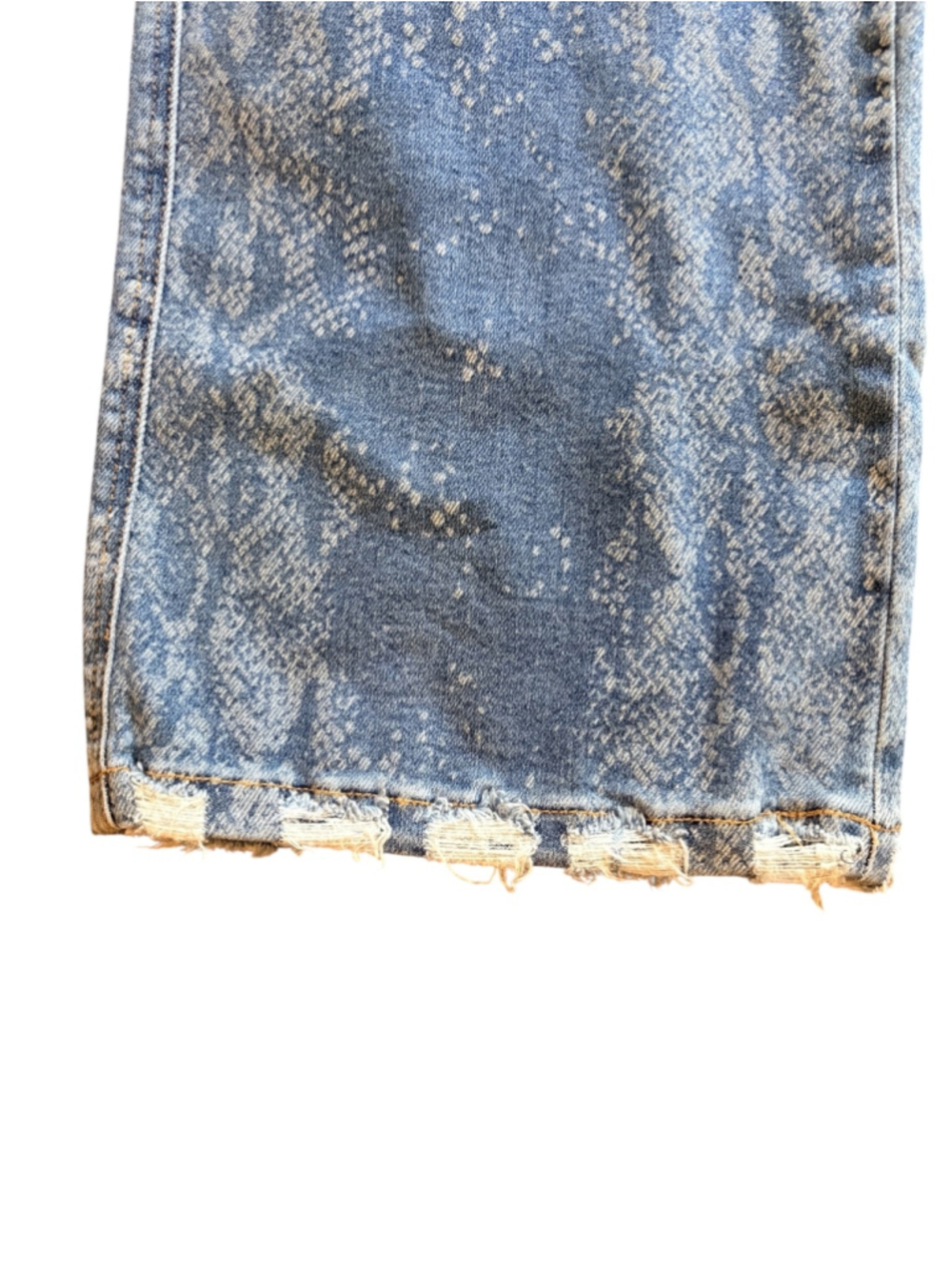 Judy Blue "SNEAKY SNAKE" Print Ankle Wide Leg Jeans Size 11/30 - Picture 6 of 10